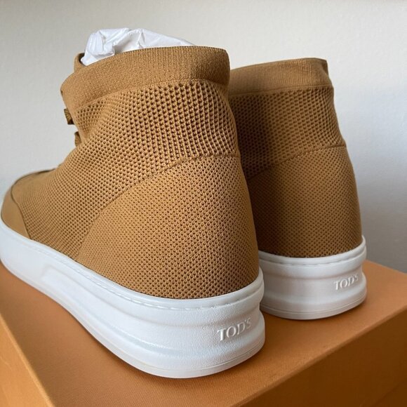 Tod\'s Men\'s High Top Knit Cassetta 79B Sneakers‎ Shoes, XXM79B0CP20NH9S405, 9.5 main image 8